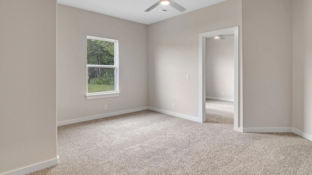 1304 Cole Dr, Trenton, TX 75490 - spare room featuring light carpet and a ceiling fan