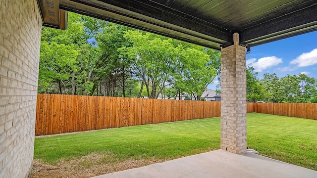 1304 Cole Dr, Trenton, TX 75490 - fenced backyard with a patio area