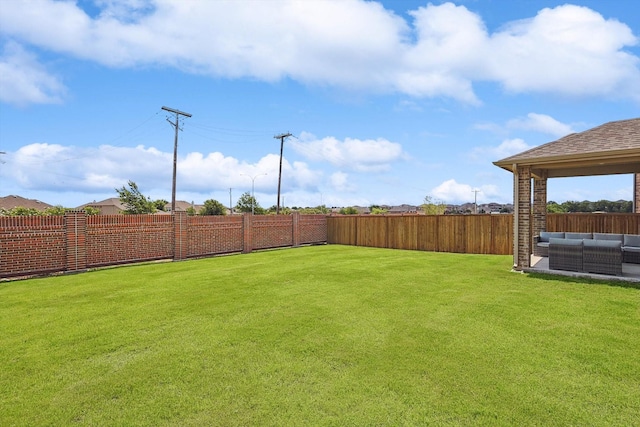 1608 Star Fleet Dr, Haslet, TX 76052 - view of yard with an outdoor hangout area