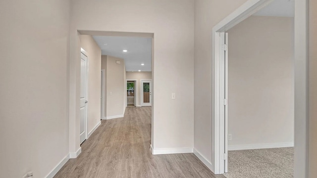 1524 Latimer Ct, Trenton, TX 75490 - corridor with wood finished floors, baseboards, and recessed lighting