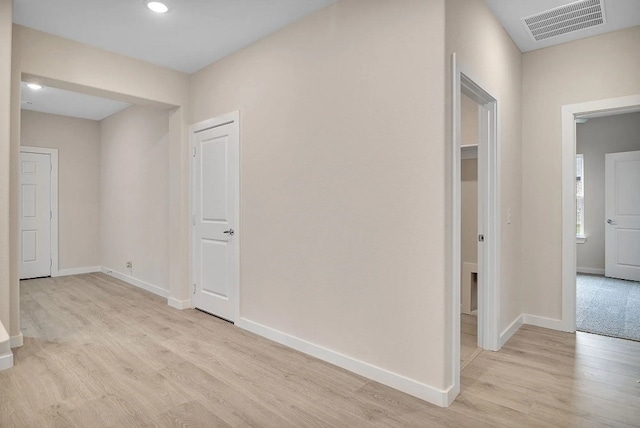 1524 Latimer Ct, Trenton, TX 75490 - corridor with light wood finished floors, baseboards, and recessed lighting