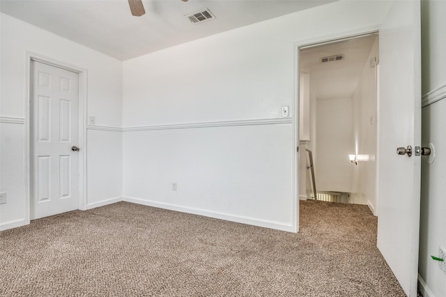 7130 Sorcey Rd, Dallas, TX 75249 - carpeted empty room featuring a ceiling fan