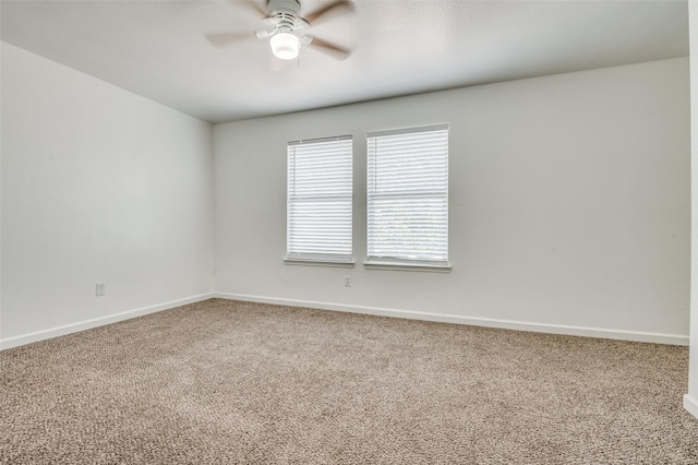 7130 Sorcey Rd, Dallas, TX 75249 - carpeted spare room featuring ceiling fan and baseboards