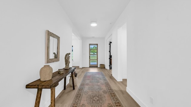 141 Lakeside Dr, Lipan, TX 76462 - corridor featuring light wood-style flooring and baseboards