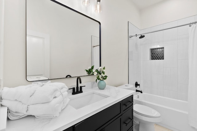 1128 Dixie Estates Way, Whitesboro, TX 76273 - bathroom featuring vanity, toilet, and shower / bath combo