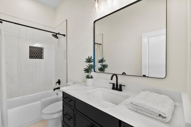 1128 Dixie Estates Way, Whitesboro, TX 76273 - bathroom with toilet, vanity, and shower / bath combo