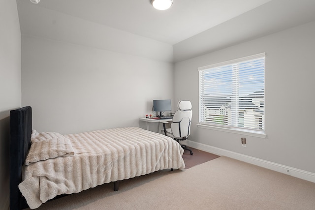 11415 Four Roses Trl, Frisco, TX 75035 - carpeted bedroom with baseboards and vaulted ceiling