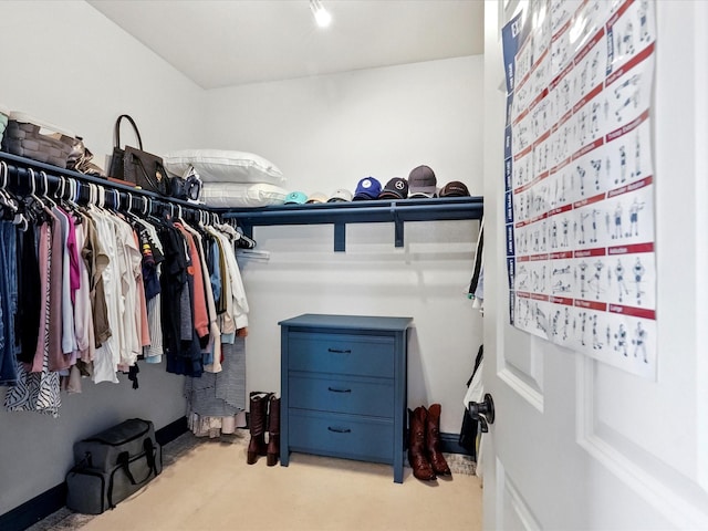 2505 Trailhead Dr, Fort Worth, TX 76177 - spacious closet featuring carpet flooring