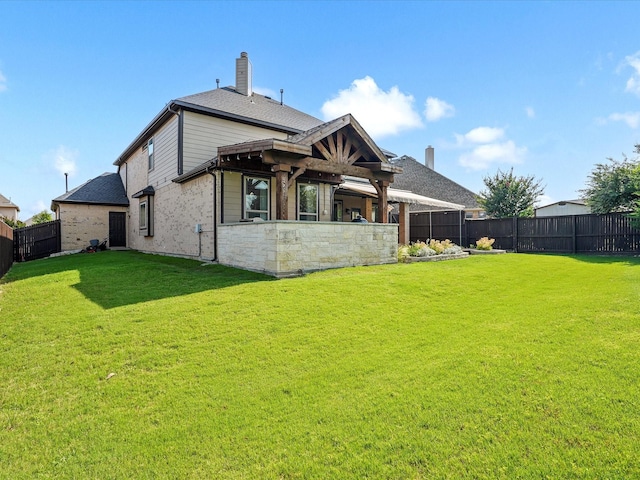 2505 Trailhead Dr, Fort Worth, TX 76177 - back of house featuring a chimney