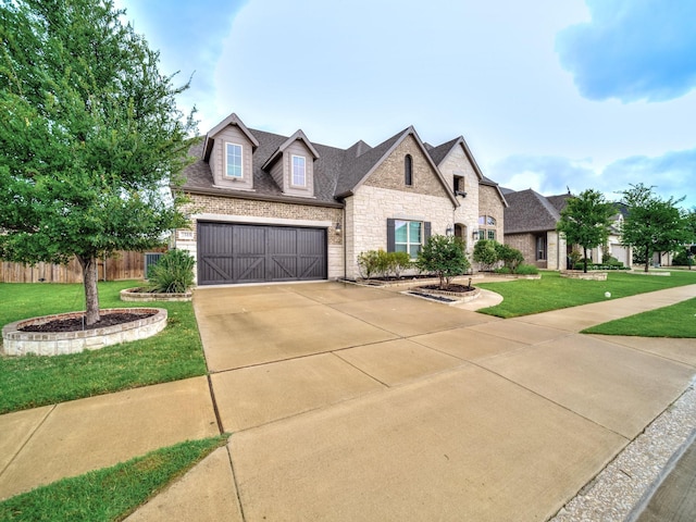 3509 Meridian Dr, Northlake, TX 76226 - view of front of home featuring concrete driveway, stone siding, and a shingled roof