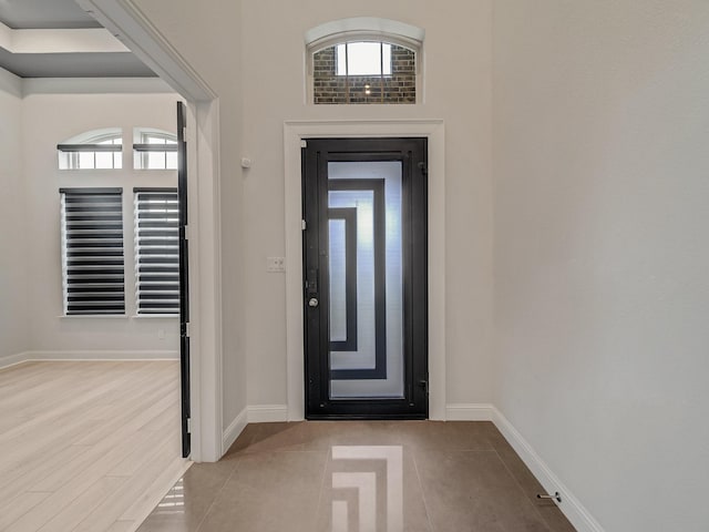 3509 Meridian Dr, Northlake, TX 76226 - tiled foyer entrance featuring baseboards