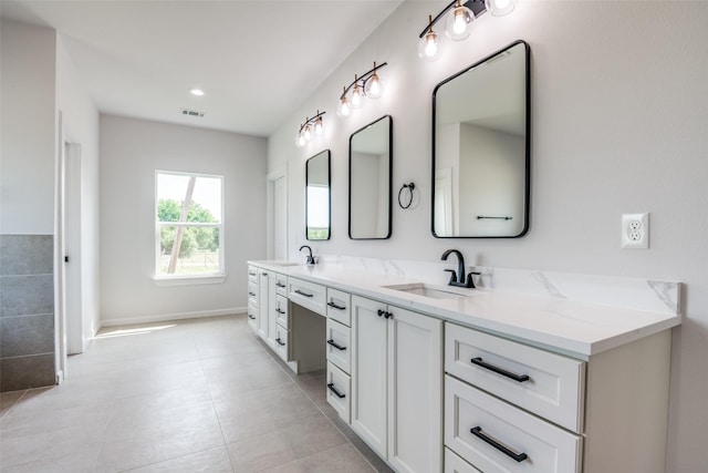 1450 W Fm 550, Mclendon Chisholm, TX 75032 - full bathroom featuring double vanity, tile patterned flooring, and baseboards