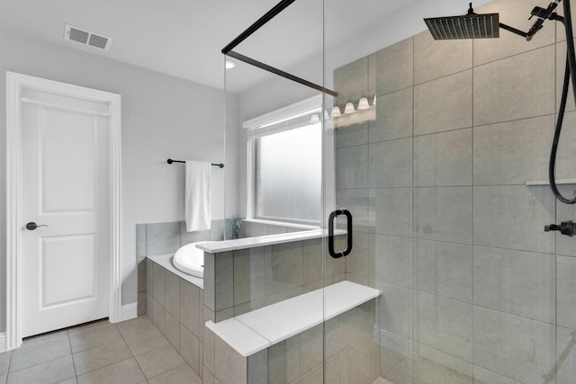 2417 Warrington Pl, Mansfield, TX 76084 - full bath featuring a shower stall, a garden tub, and tile patterned flooring