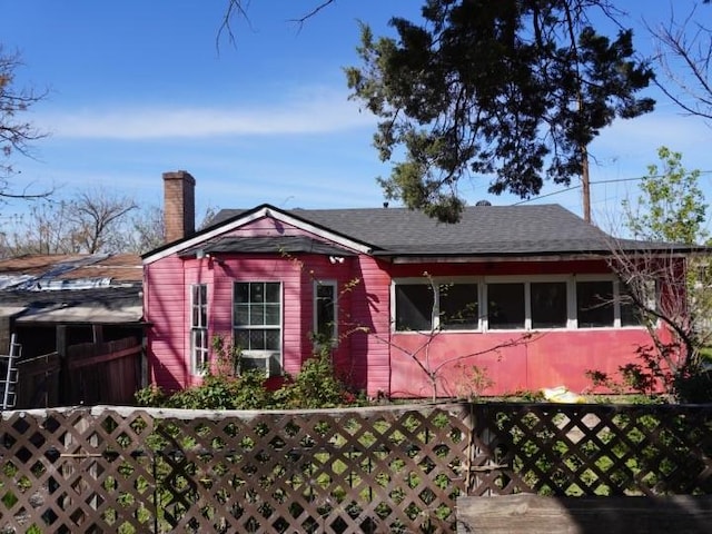 3409 Reed St, Fort Worth, TX 76119 - view of front facade featuring a chimney