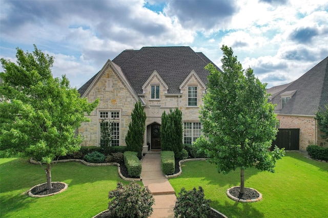 11626 Coronado Trl, Frisco, TX 75033 - french country home with stone siding and a front yard