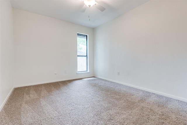 9502 Summerhill Ln, Dallas, TX 75238 - carpeted empty room featuring a ceiling fan and baseboards