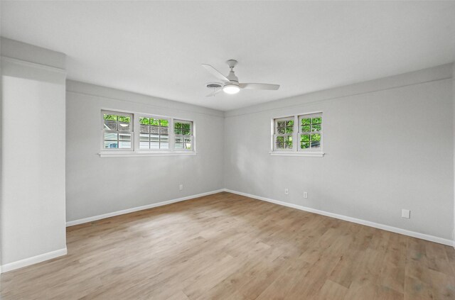 6729 Cylinda Sue Cir, North Richland Hills, TX 76180 - spare room with light wood-style floors and ceiling fan