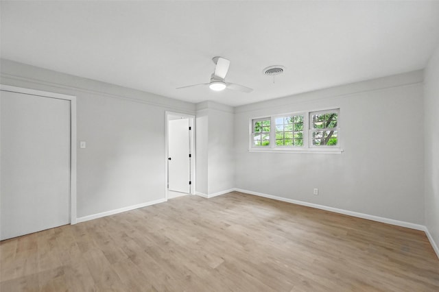 6729 Cylinda Sue Cir, North Richland Hills, TX 76180 - spare room featuring light wood finished floors and ceiling fan