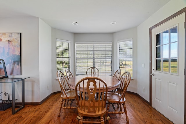3893 E Fm 906, Powderly, TX 75473 - dining area featuring wood finished floors and baseboards