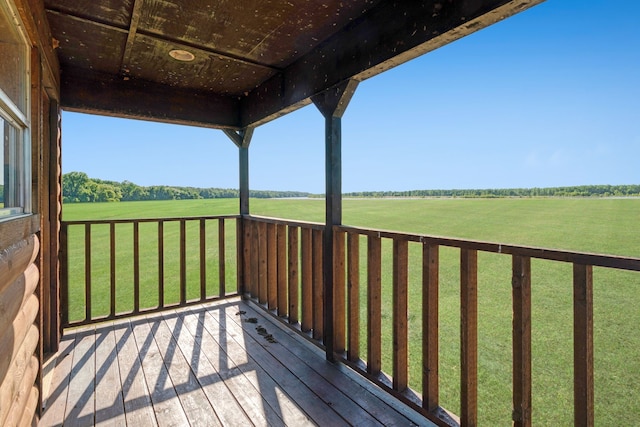 3893 E Fm 906, Powderly, TX 75473 - deck featuring a rural view and a lawn