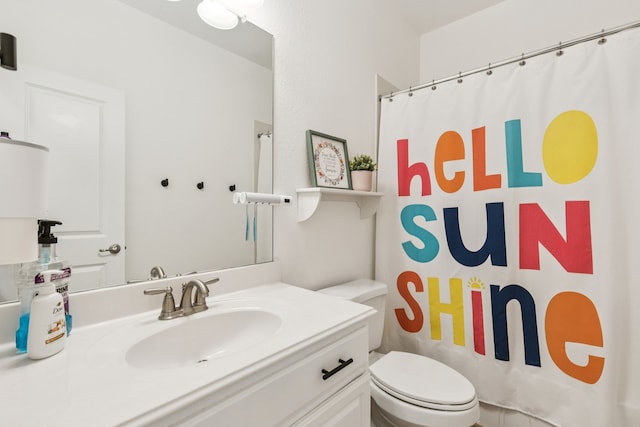 5016 Coney Island Dr, Frisco, TX 75036 - full bath with vanity, toilet, and a shower with shower curtain