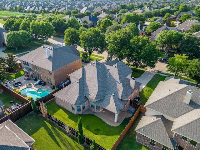 957 Pheasant Dr, Allen, TX 75013 - aerial view of residential area featuring a pool area