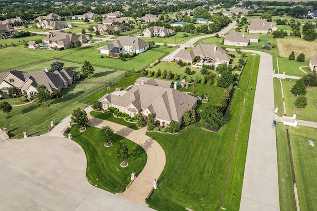2711 Bauer Ct, Lucas, TX 75002 - aerial view of property and surrounding area with nearby suburban area