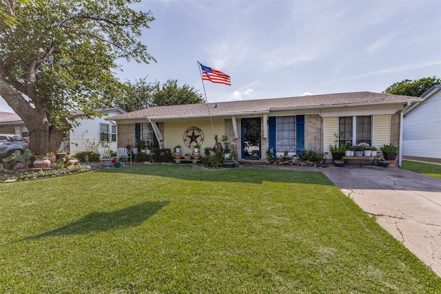 416 S 1st St, Wylie, TX 75098 - single story home with a front lawn