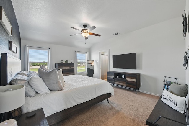 8048 Crimea Ln, Fort Worth, TX 76123 - bedroom featuring light colored carpet, a ceiling fan, and baseboards