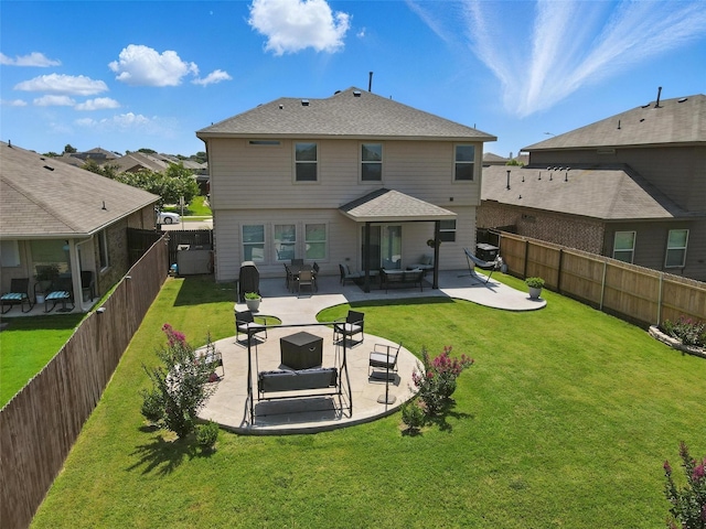 8048 Crimea Ln, Fort Worth, TX 76123 - back of property with a patio and a shingled roof