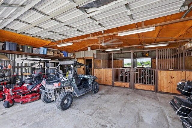 5900 Florance Rd, Northlake, TX 76247 - garage featuring wooden walls