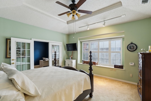 4055 Seabury Dr, Dallas, TX 75287 - bedroom featuring a textured ceiling, carpet flooring, and baseboards