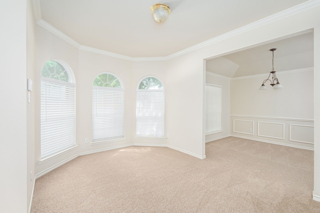 5508 Periwinkle Ln, Mckinney, TX 75070 - empty room with light colored carpet and ornamental molding