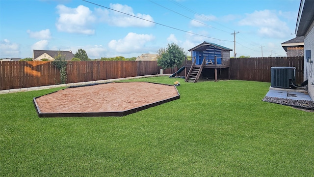 7349 Wildflower Way, Abilene, TX 79602 - view of yard featuring cooling unit and a playground