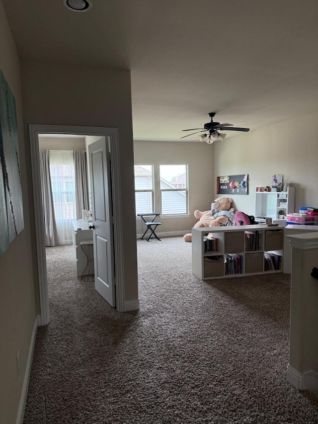 1301 Cold Stream Dr, Wylie, TX 75098 - office space with carpet, plenty of natural light, ceiling fan, and baseboards