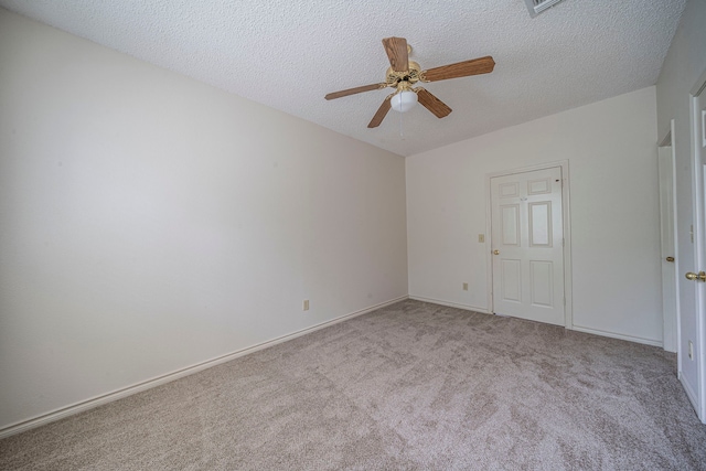 4404 Bentley Dr, Plano, TX 75093 - unfurnished room featuring carpet floors, a ceiling fan, a textured ceiling, and baseboards