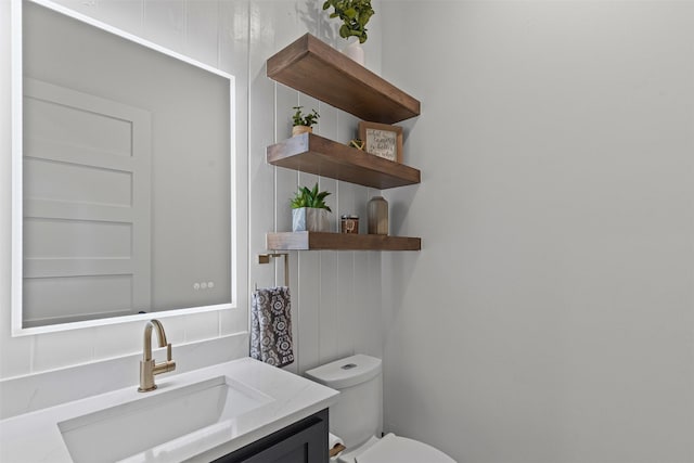 7799 Barber Ranch Rd, Fort Worth, TX 76126 - half bathroom with toilet and vanity