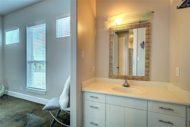 18133 Grandview Dr, Forney, TX 75126 - bathroom with vanity and baseboards