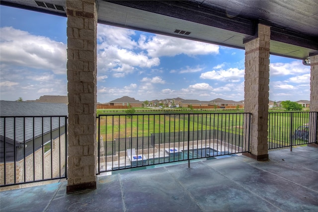18133 Grandview Dr, Forney, TX 75126 - view of patio featuring a residential view