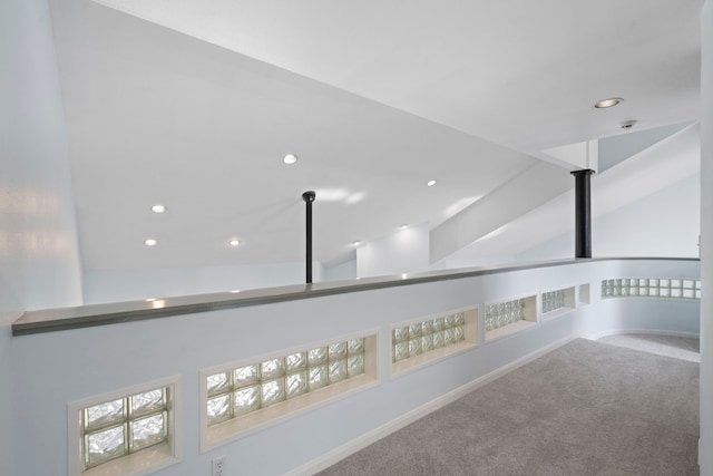 8907 Club Creek Cir, Dallas, TX 75238 - corridor with carpet and recessed lighting