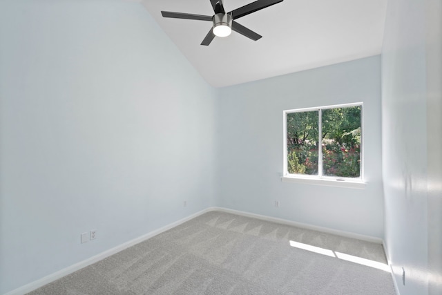 8907 Club Creek Cir, Dallas, TX 75238 - carpeted spare room featuring ceiling fan and lofted ceiling