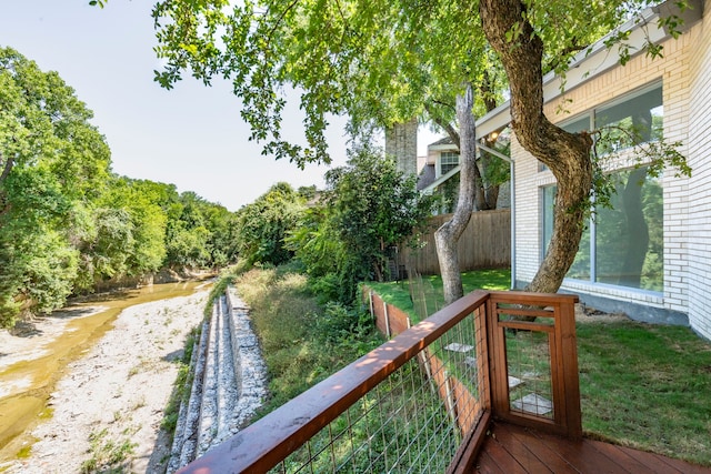 8907 Club Creek Cir, Dallas, TX 75238 - view of yard featuring a wooden deck