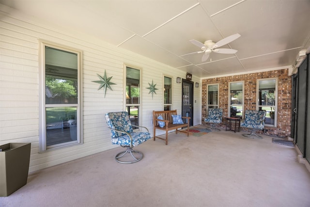 120 Hollie Dr, Red Oak, TX 75154 - porch with ceiling fan