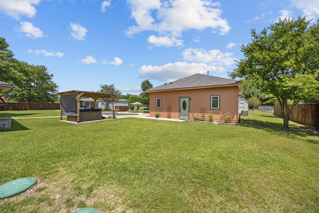 120 Hollie Dr, Red Oak, TX 75154 - back of house with a gazebo