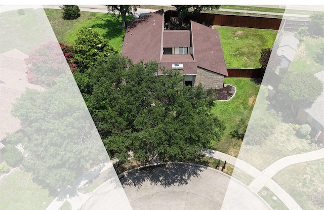 1614 Shadow Moss Way, Carrollton, TX 75007 - aerial view of property and surrounding area