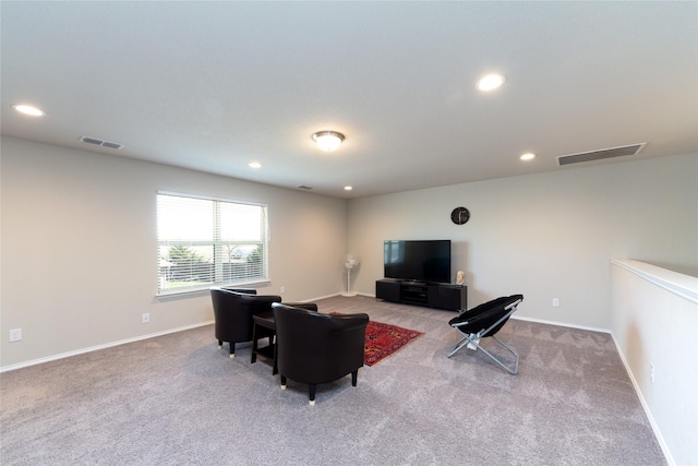 2400 Prairie Trail Ave, Aubrey, TX 76227 - living area with carpet floors, recessed lighting, and baseboards