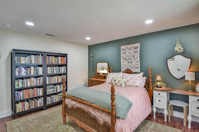 366 W Blackjack St, Dublin, TX 76446 - bedroom featuring wood finished floors, recessed lighting, and baseboards