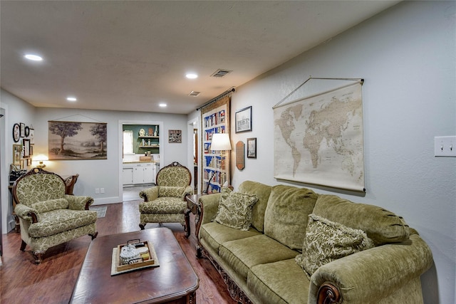 366 W Blackjack St, Dublin, TX 76446 - living area with wood finished floors, recessed lighting, and baseboards