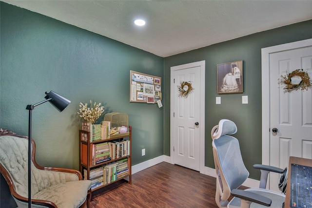 366 W Blackjack St, Dublin, TX 76446 - office area with wood finished floors and baseboards
