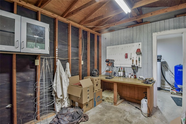 366 W Blackjack St, Dublin, TX 76446 - miscellaneous room with a workshop area and concrete floors